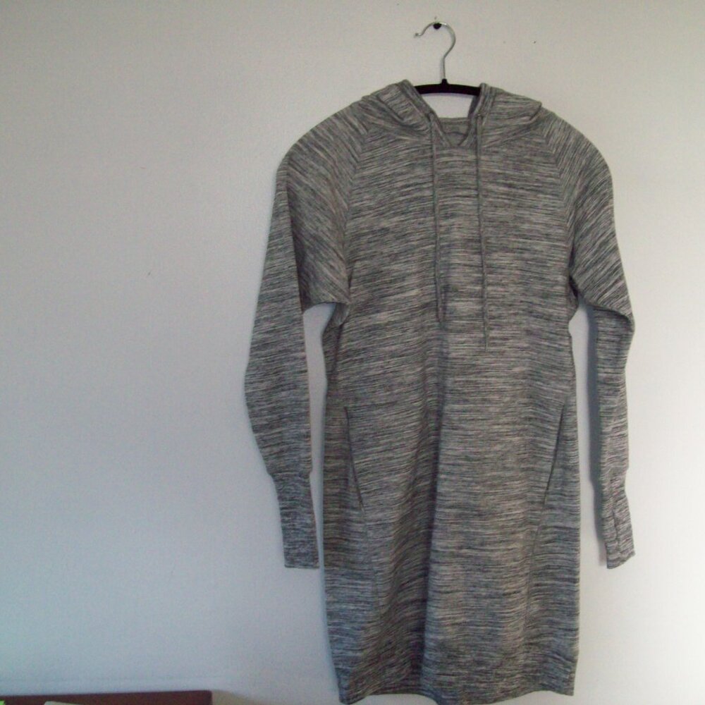 Dalia Sweatshirt Hooded Tunic Dress XS